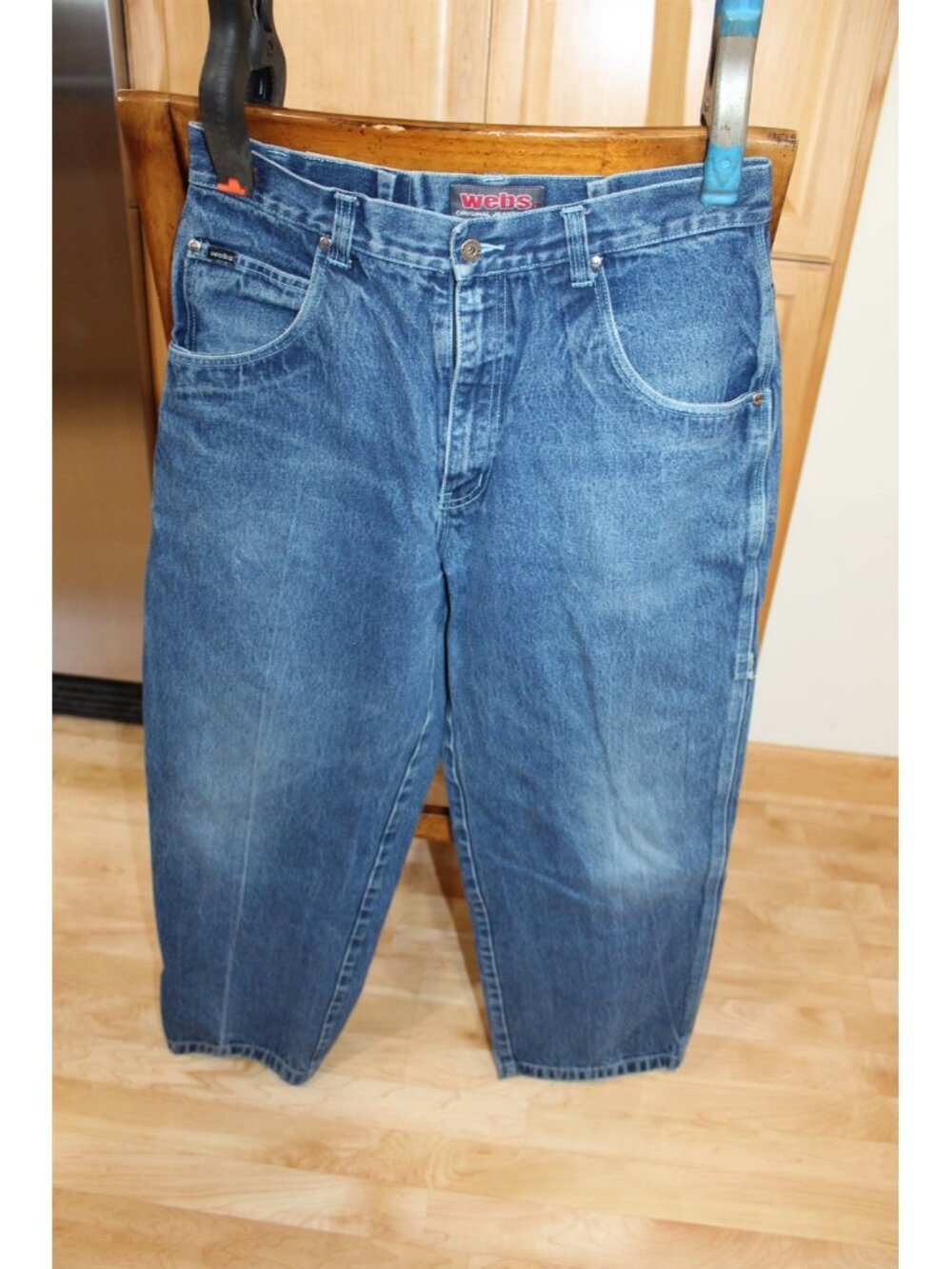 Vintage Men's Original Webs Painters Blue Jeans Size 36 x 32